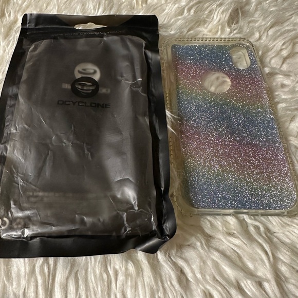 New Rainbow “Cyclone” Ring IPhone X 📱 Phone Holder Case - Picture 2 of 3